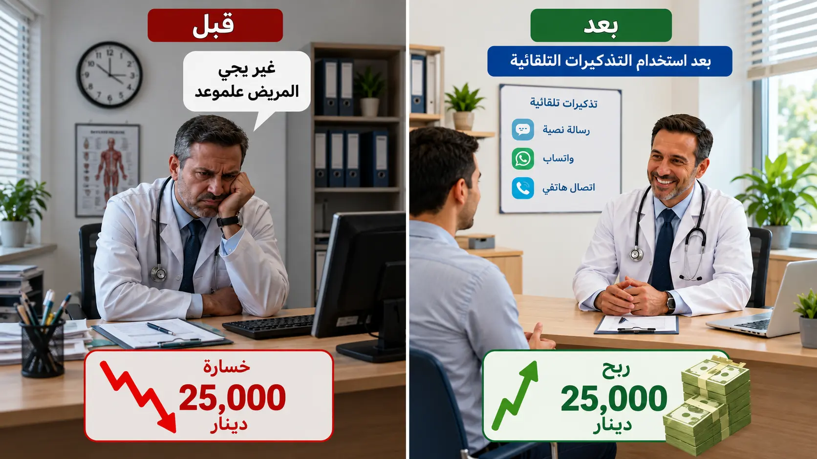 كيف تقلل غياب المرضى عن المواعيد في عيادتك؟